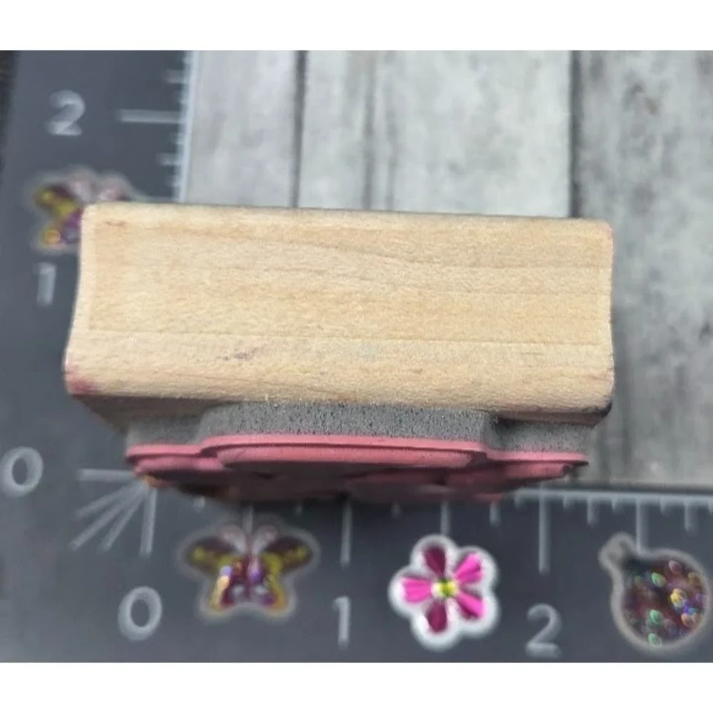 Cupid Silhouette Arrow Love Valentines Rubber Stamp Wood #i50